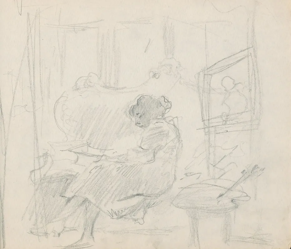 Sediaca by Gustáv Mallý - Canvas Print