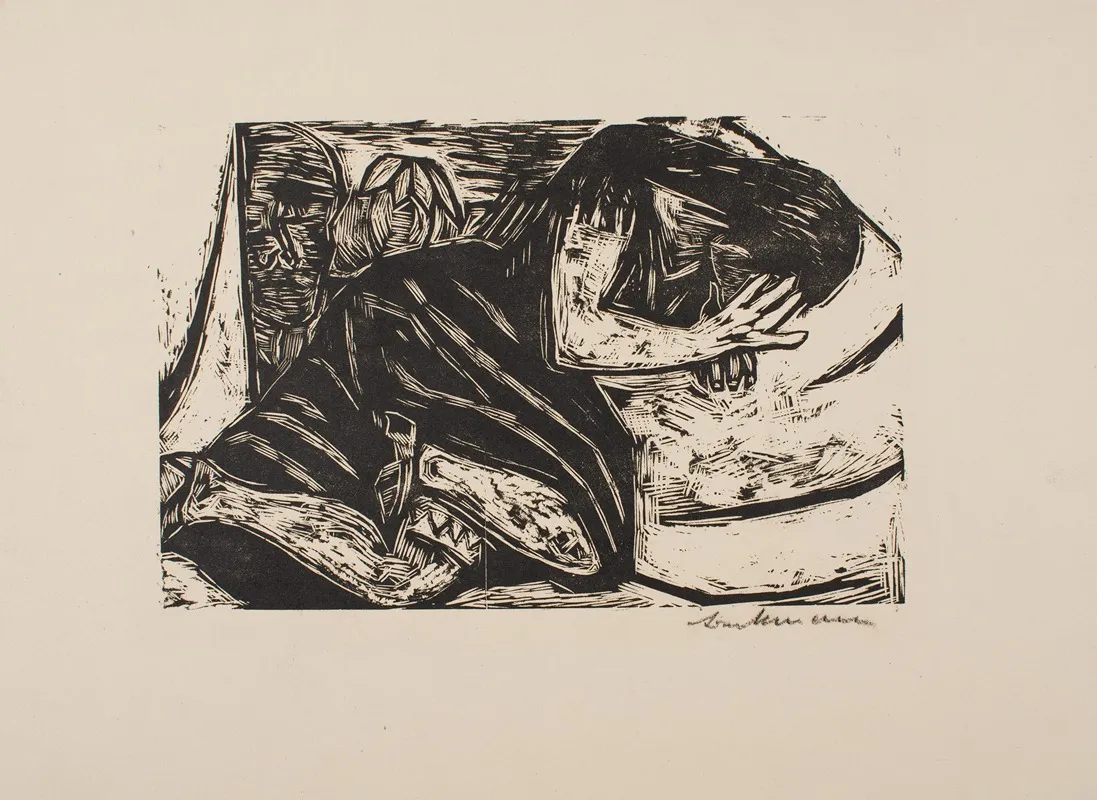 Seduction 3 by Max Beckmann - Canvas Print