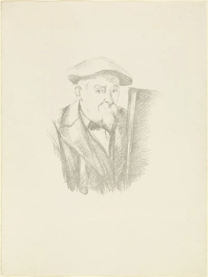 Selbstbildnis 77 by Paul Cézanne - Canvas Print