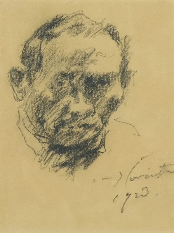 Selbstbildnis Self Portrait by Lovis Corinth - Canvas Print