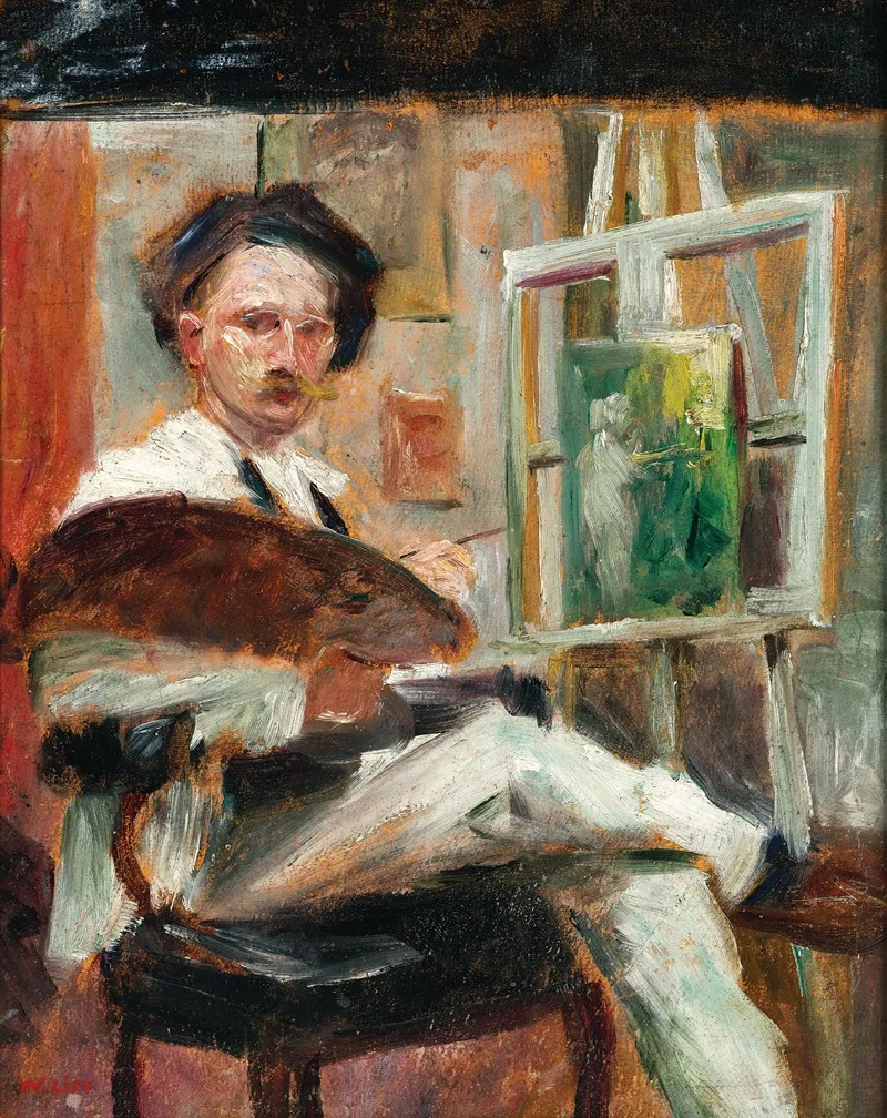 Selbstportrat Im Atelier