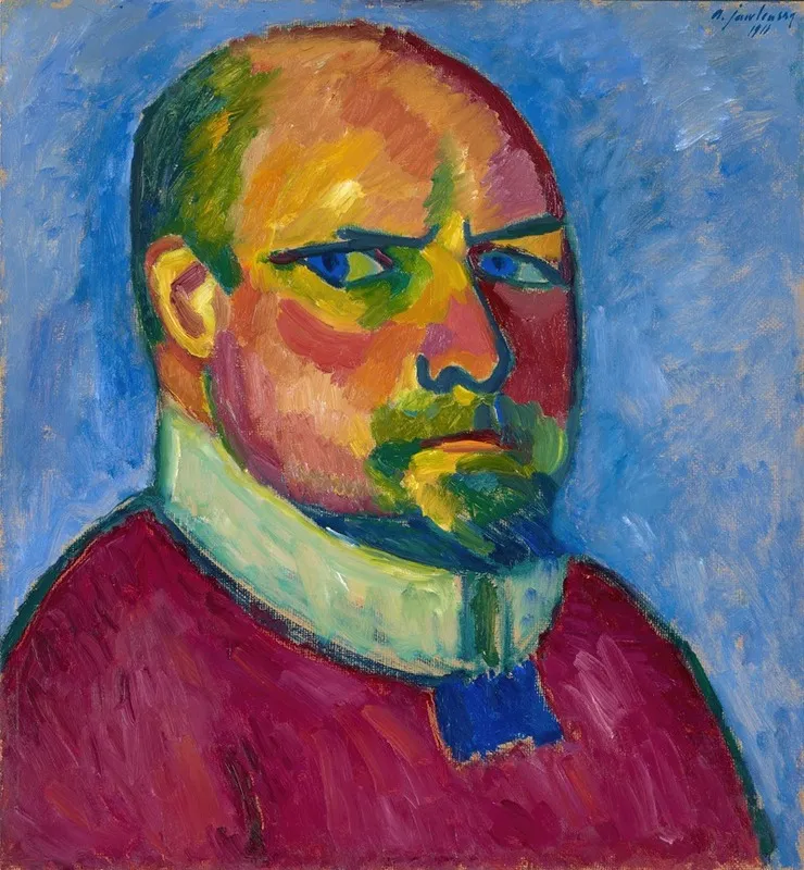 Self Portrait 101 by Alexej von Jawlensky - Canvas Print