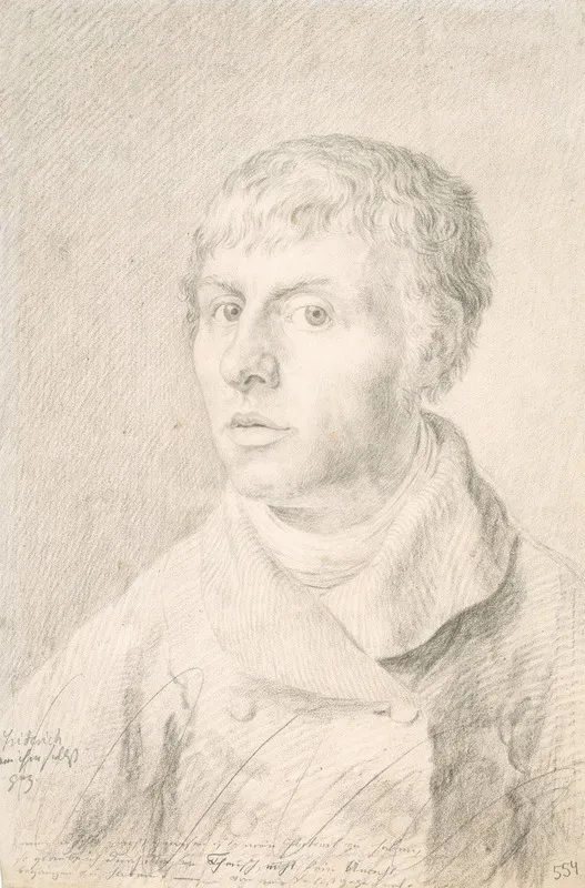 Self Portrait 110 by Caspar David Friedrich - Canvas Print