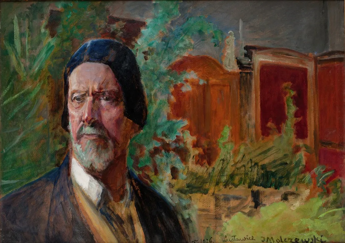 Self Portrait 302 by Jacek Malczewski - Canvas Print