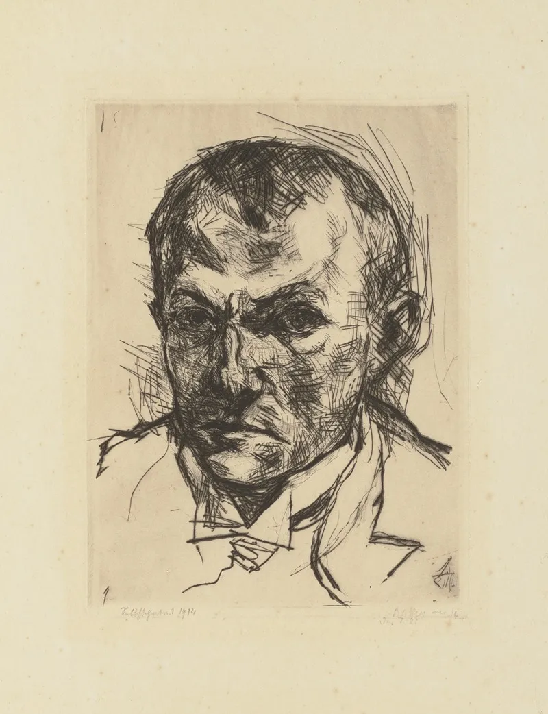 Self Portrait 719 by Max Beckmann - Canvas Print