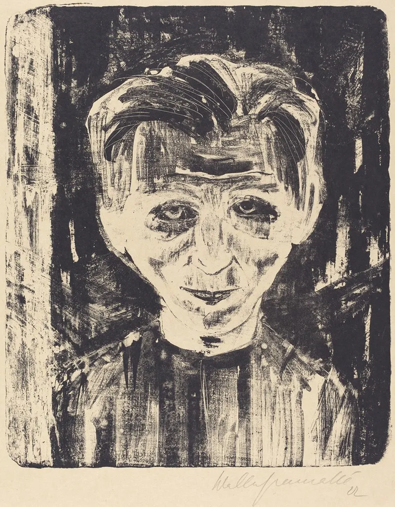 Self Portrait 766 by Walter Gramatté - Canvas Print