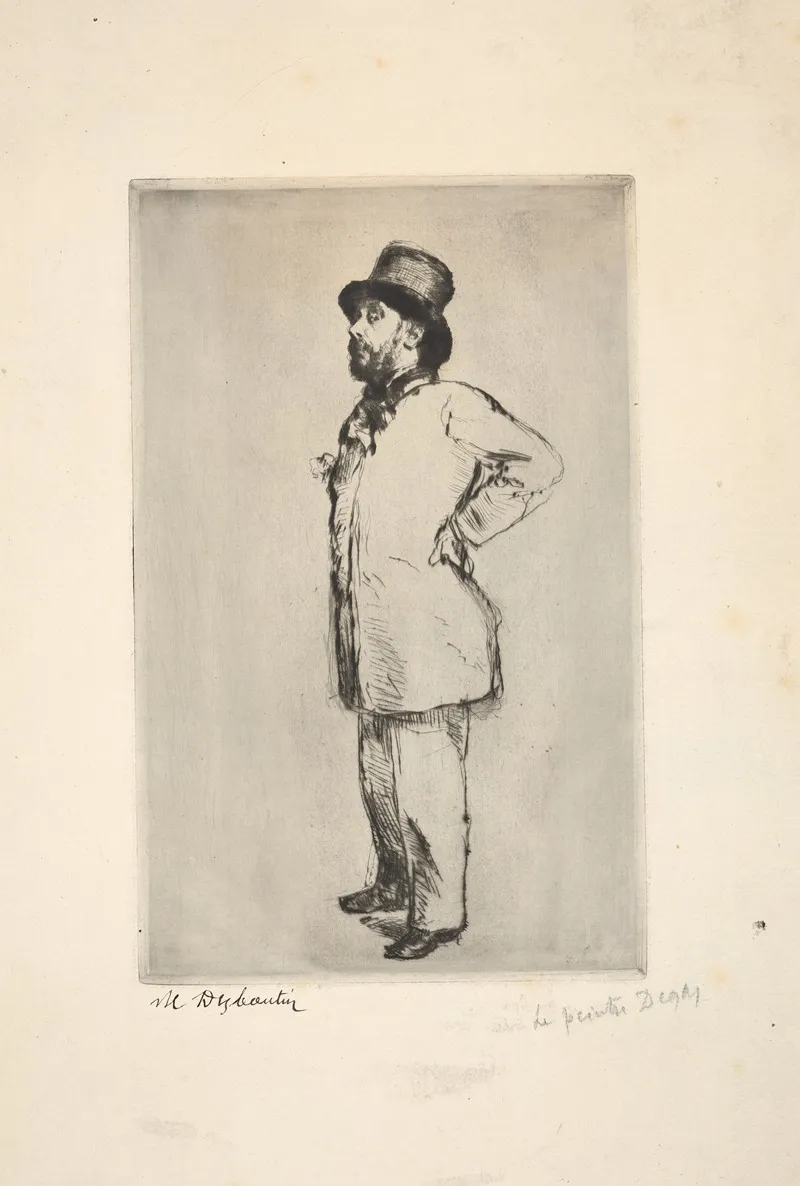Self Portrait 807 by Marcellin-Gilbert Desboutin - Canvas Print