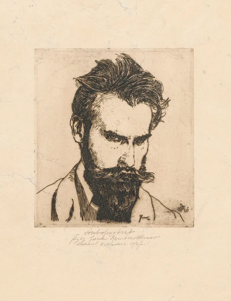 Self Portrait 830 by Jan Rembowski - Canvas Print