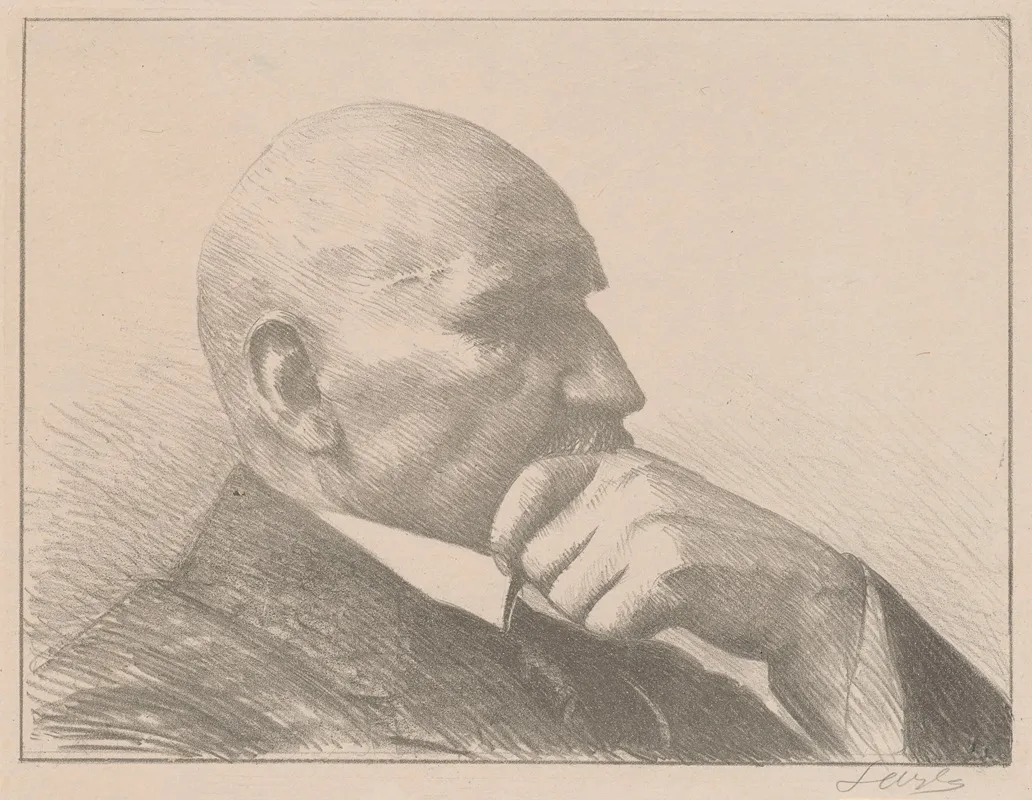 Self Portrait 871 by Leon Wyczółkowski - Canvas Print
