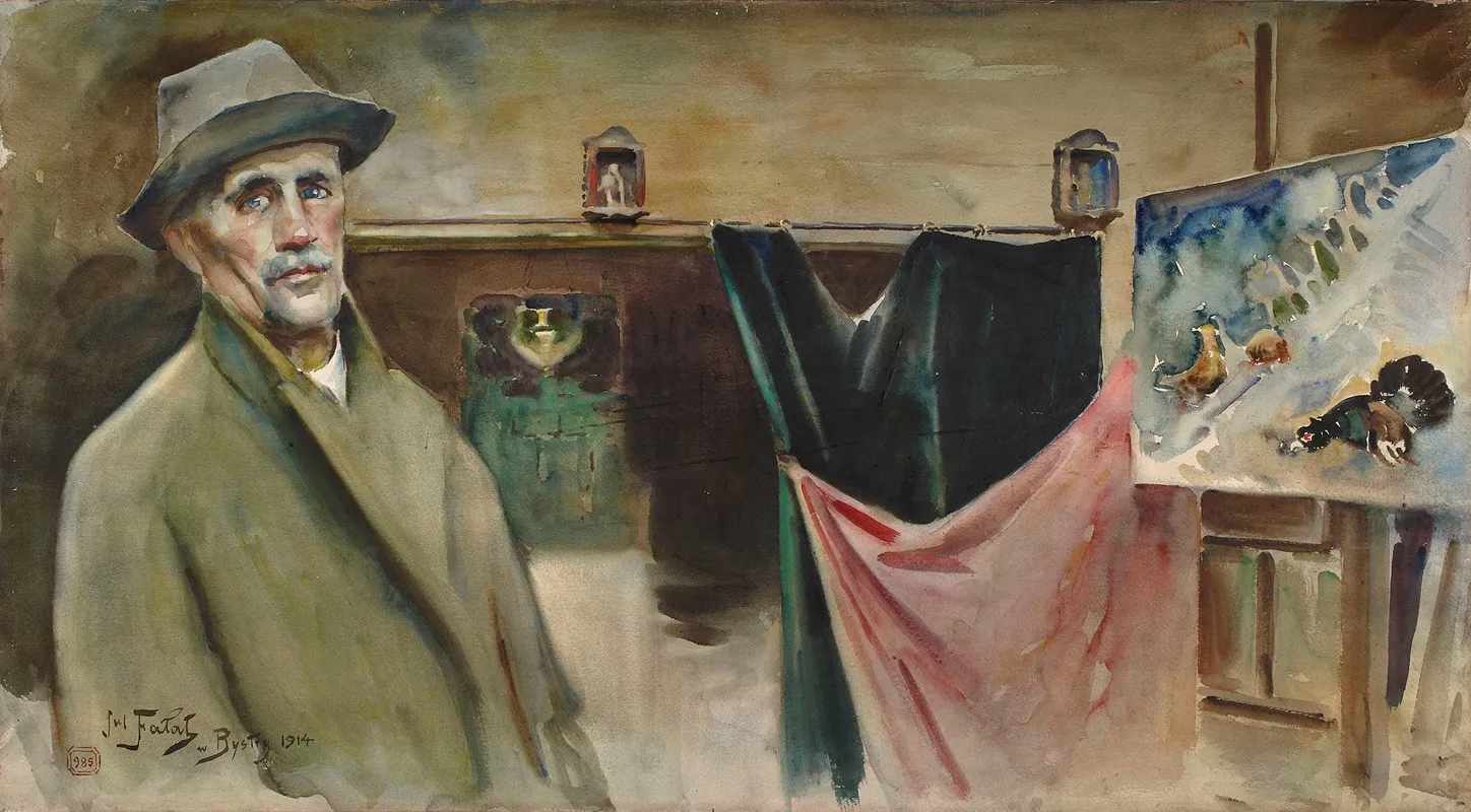 Self Portrait At The Studio In Bystra