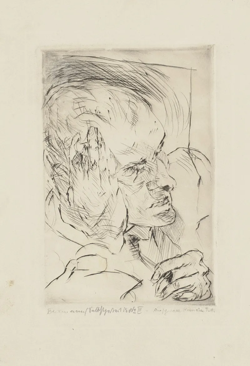 Self Portrait Hand To Cheek