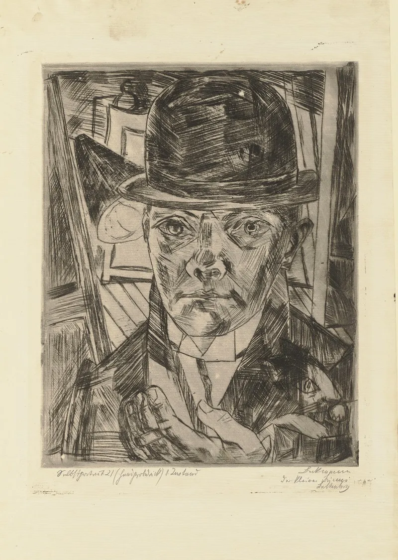Self Portrait In Bowler Hat
