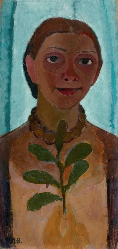 Self Portrait With A Camellia Branch