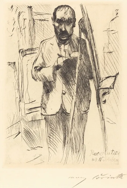 Self Portrait With Easel
