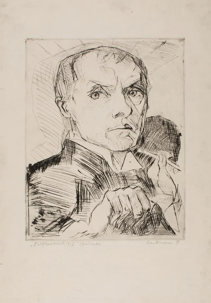 Self Portrait With Stylus Plate 19 From Faces