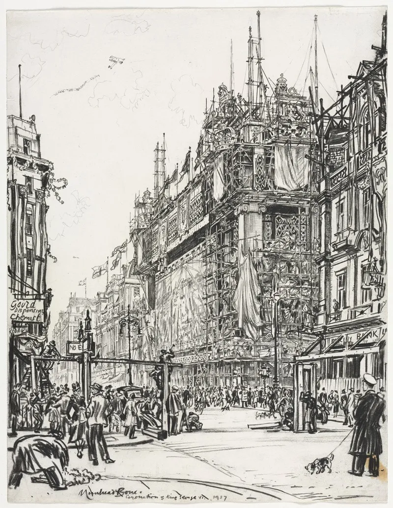 Selfridges Oxford Street Coronation Of George Vi