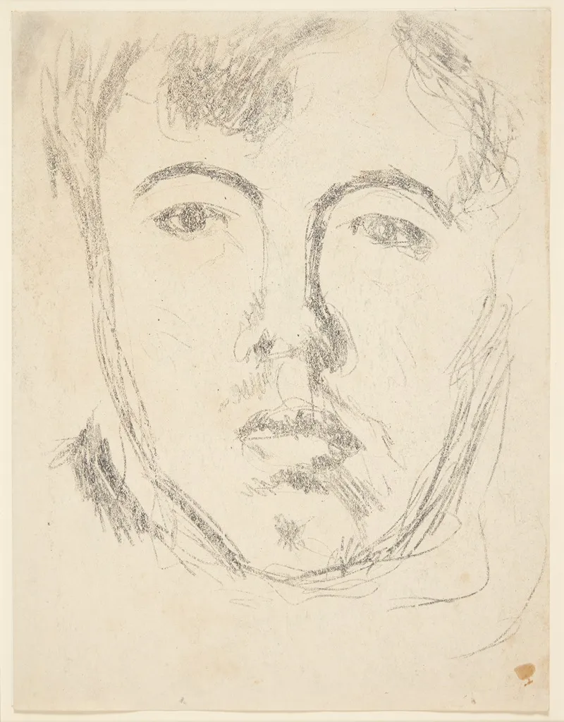 Selvportraet Hoved En Face