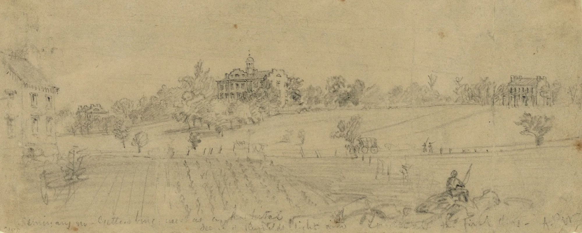 Seminary Nr Gettysburg Used As A Hospital Scene Of Reynolds Fight With Longstreet The First Day