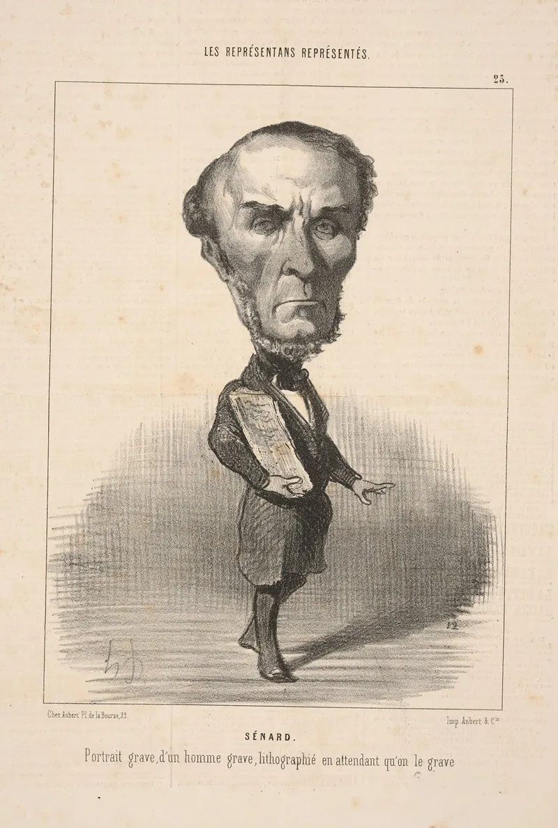 Senard by Honoré Daumier - Canvas Print