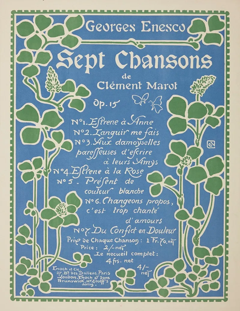 Sept Chansons De Clement Marot