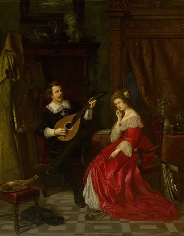 Serenade 2 by Eduard Majsch - Canvas Print