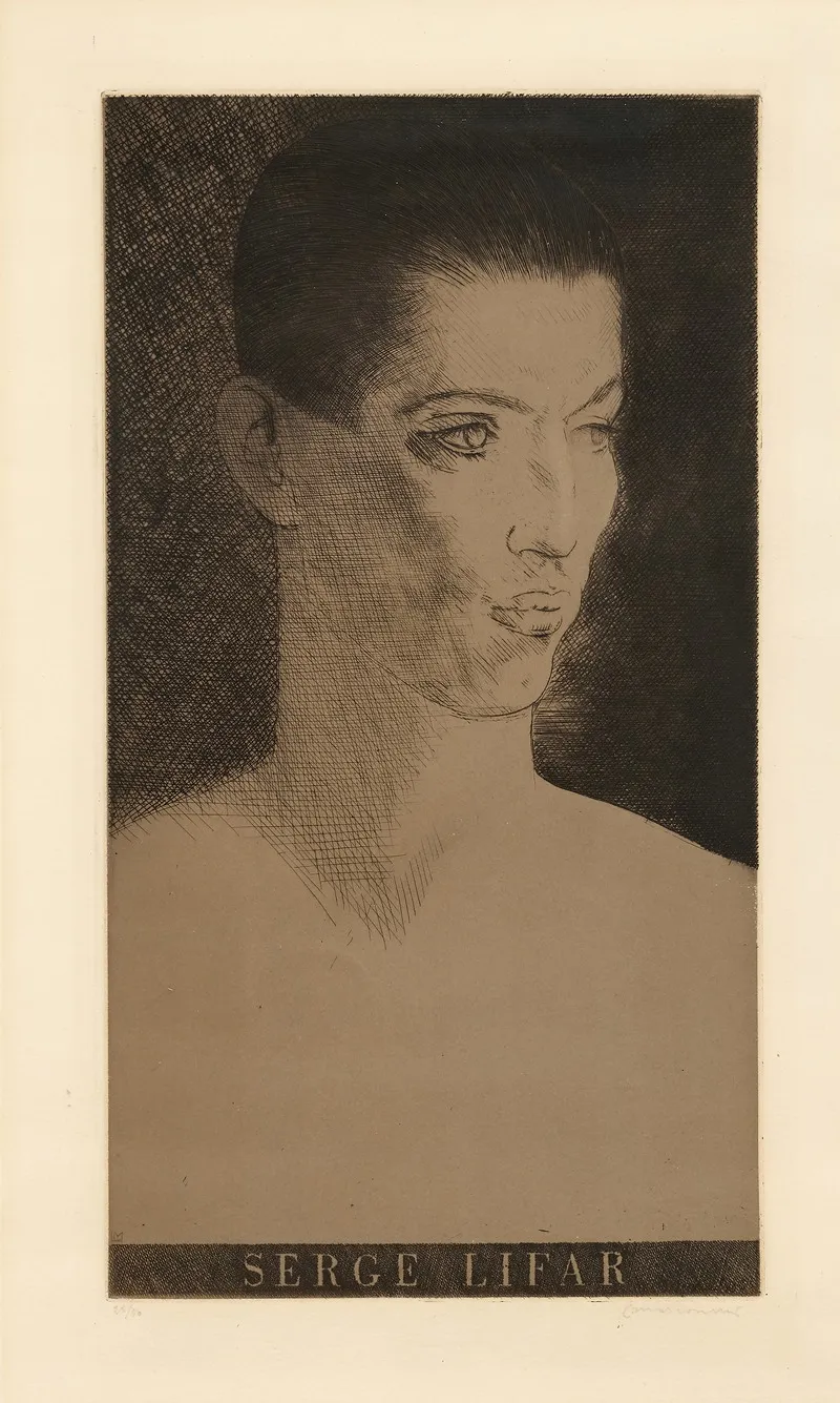 Serge Lifar by Louis Marcoussis - Canvas Print