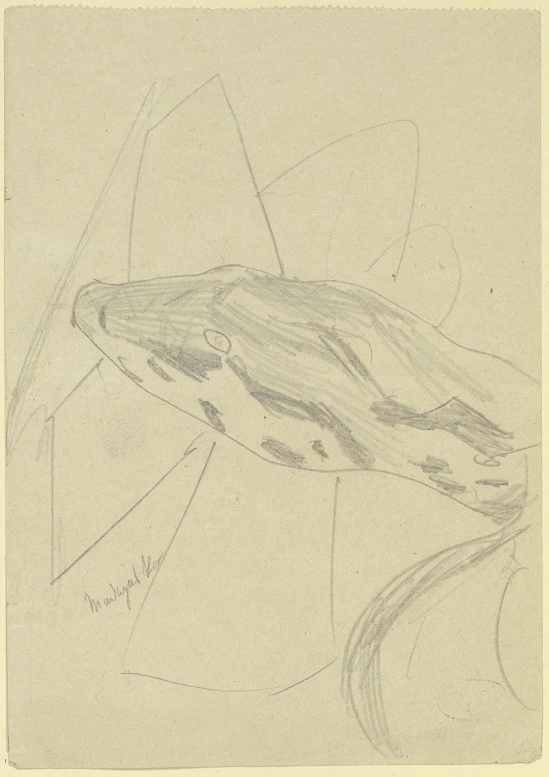 Serpents Head by Max Beckmann - Canvas Print