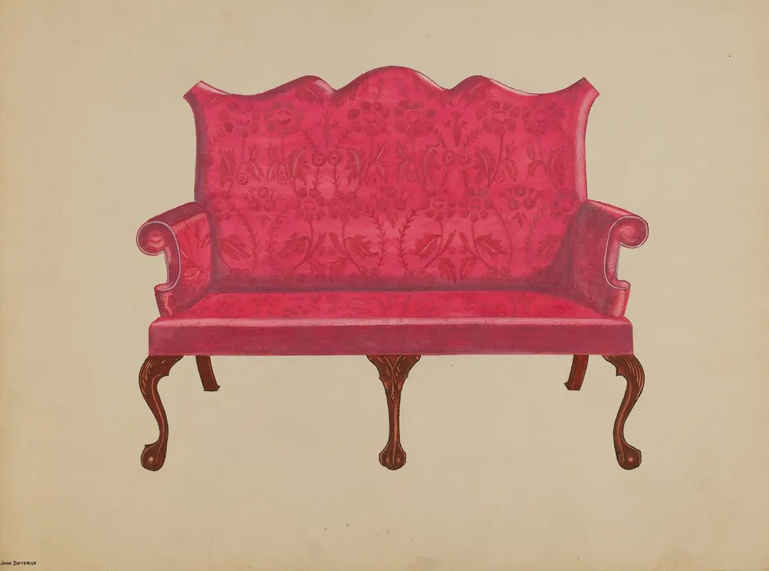 Settee 15 by John Dieterich - Canvas Print