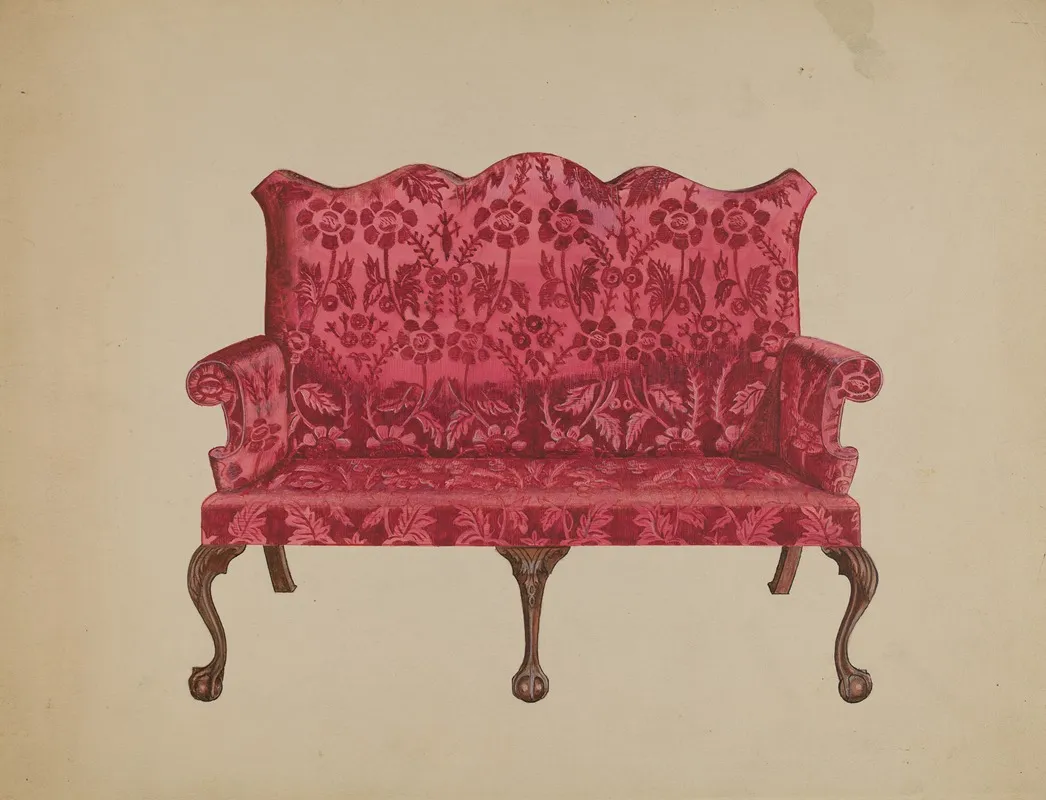 Settee 16 by John Dieterich - Canvas Print