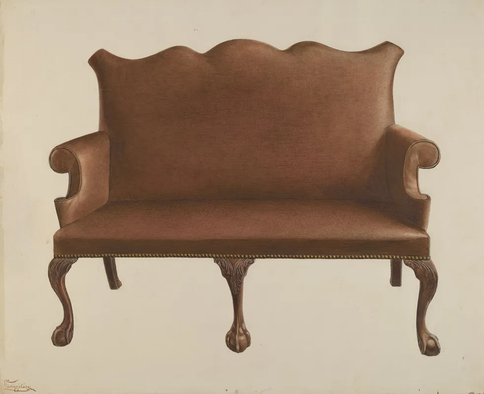 Settee 21 by Rolland Livingstone - Canvas Print
