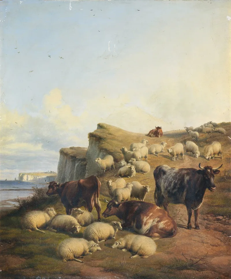 Seven Sisters by Thomas Sidney Cooper - Canvas Print