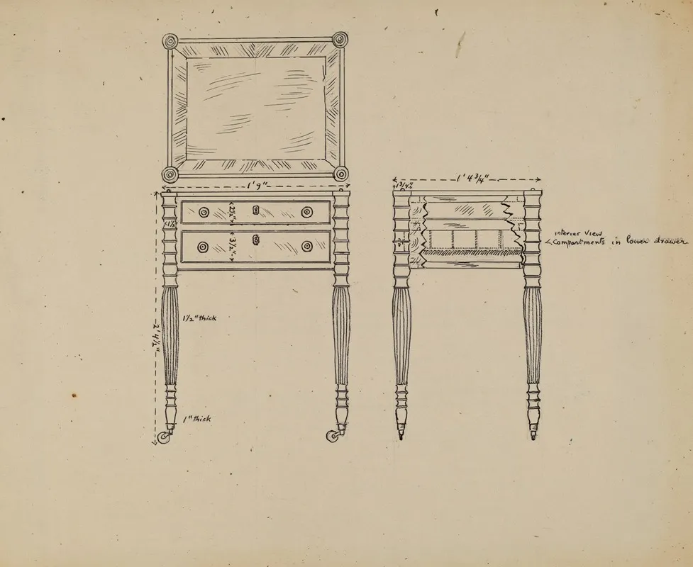 Sewing And Work Table 2