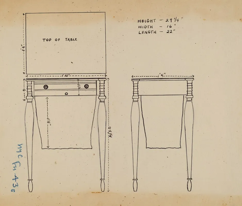 Sewing And Work Table