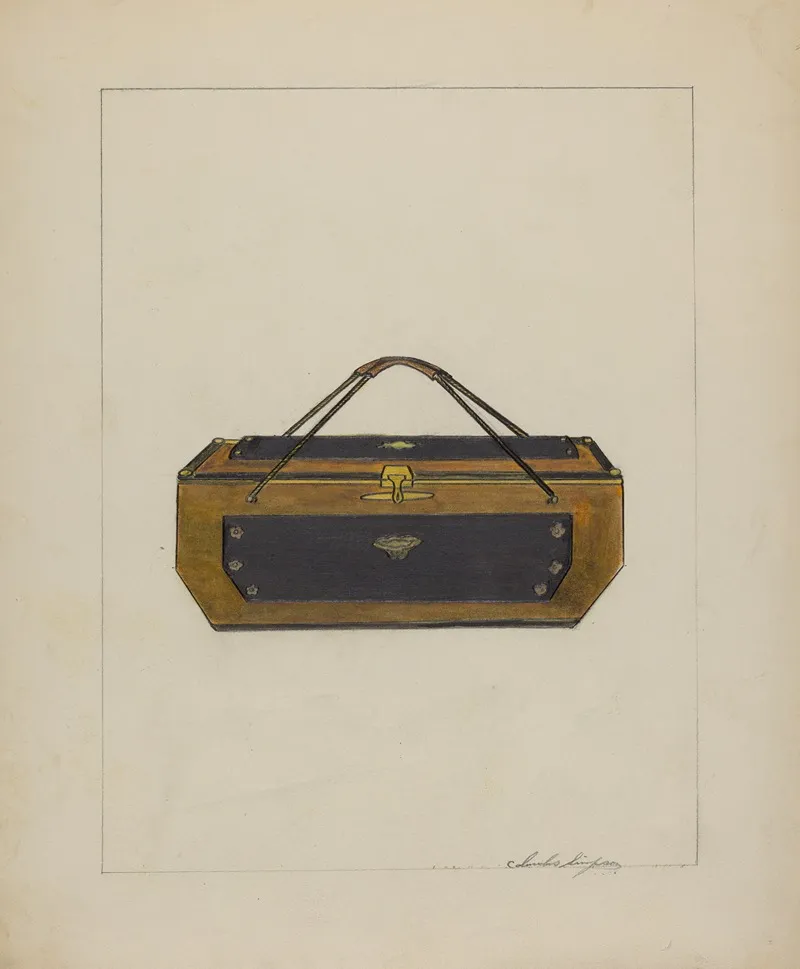 Sewing Box 2 by Columbus Simpson - Canvas Print
