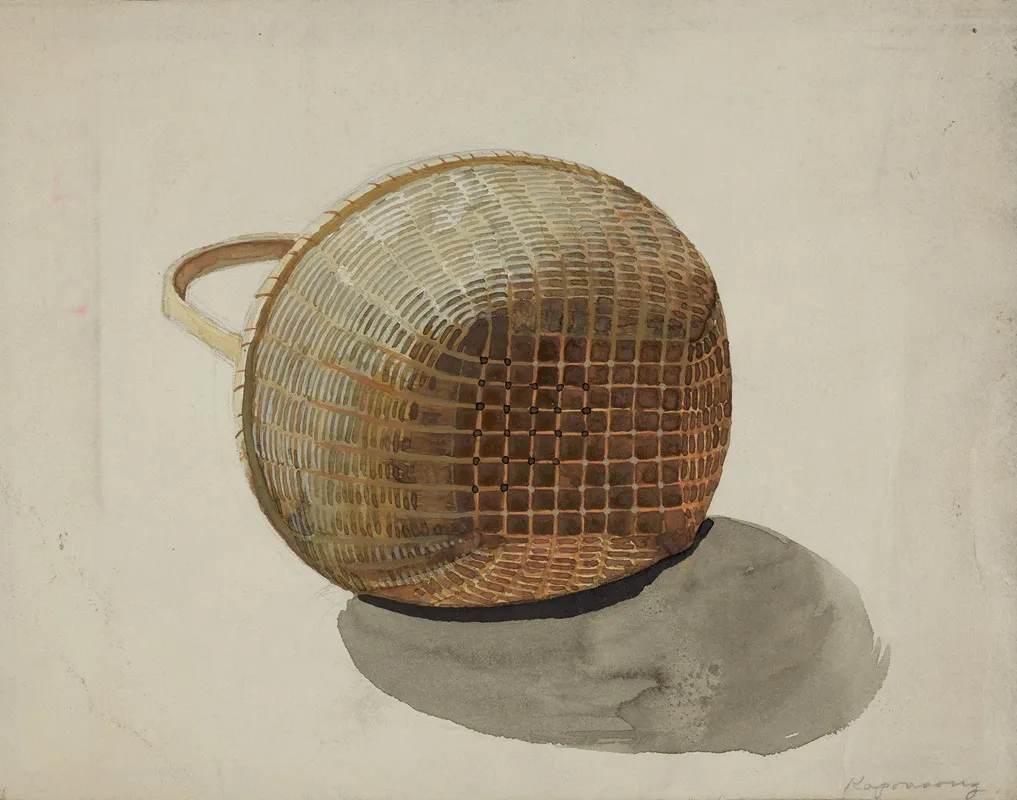 Shaker Basket 2 by Kapousouz - Canvas Print