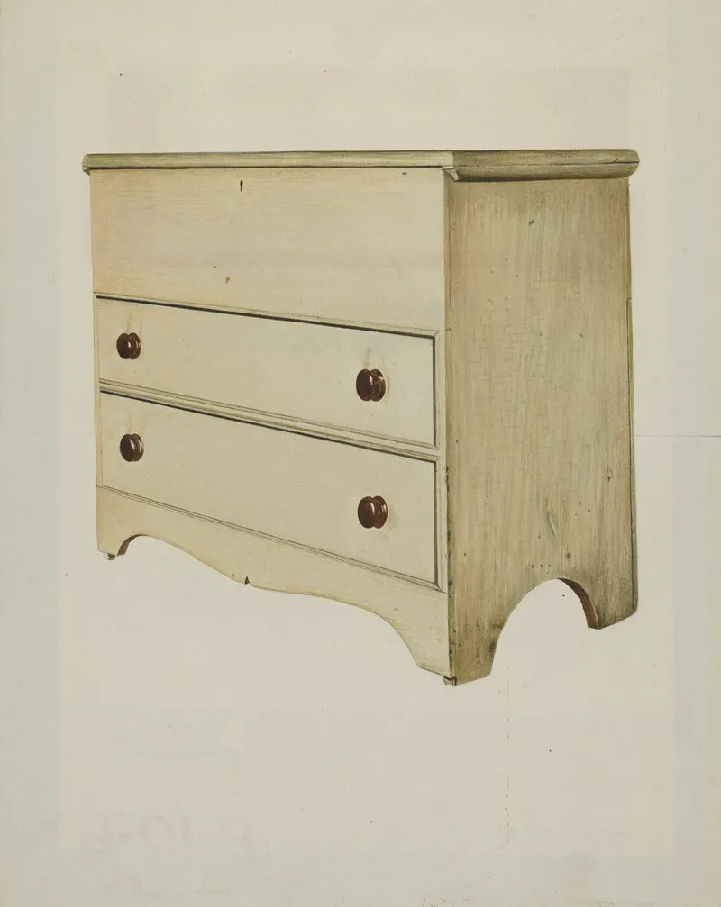 Shaker Blanket Chest by John Davis - Canvas Print
