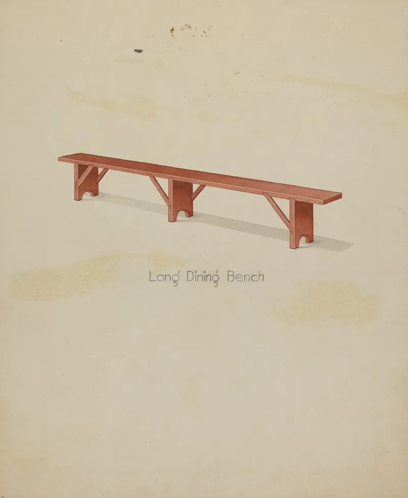 Shaker Long House Bench