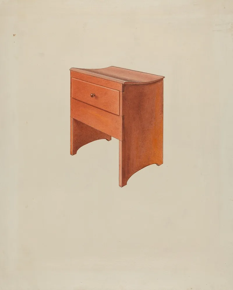 Shaker Loom Stool by Irving I. Smith - Canvas Print