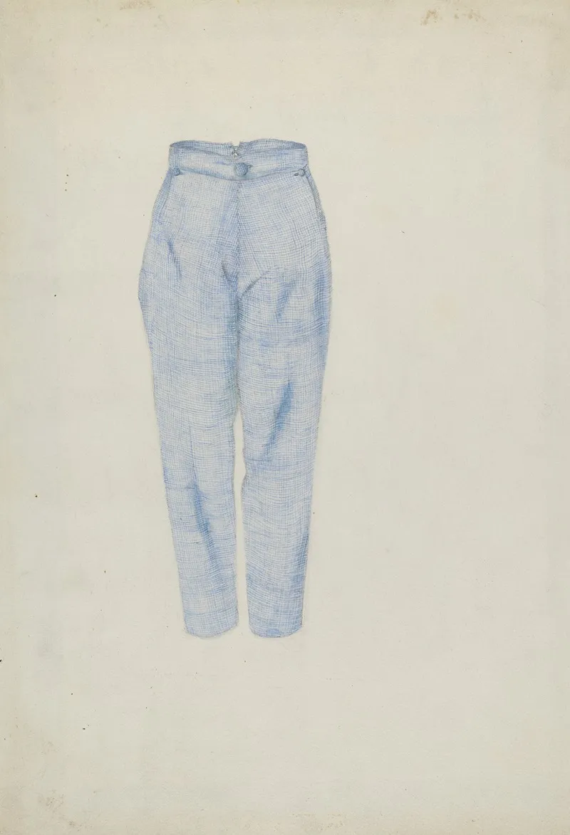 Shaker Mans Trousers by Alice Stearns - Canvas Print