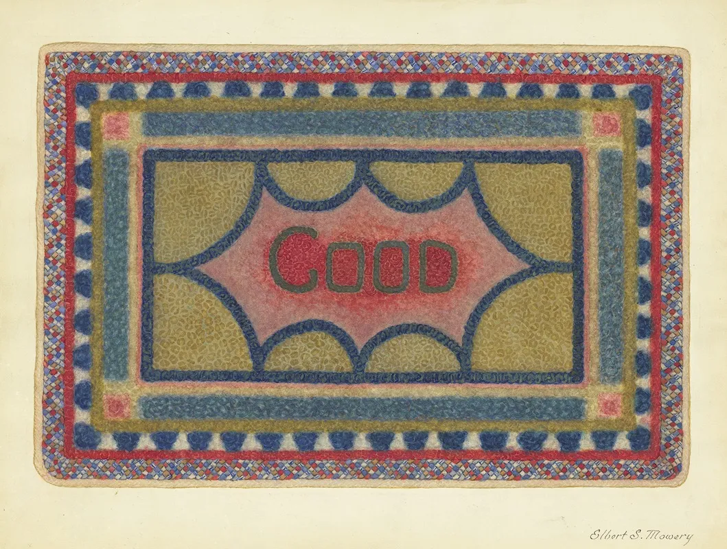 Shaker Rug 4 by Elbert S. Mowery - Canvas Print