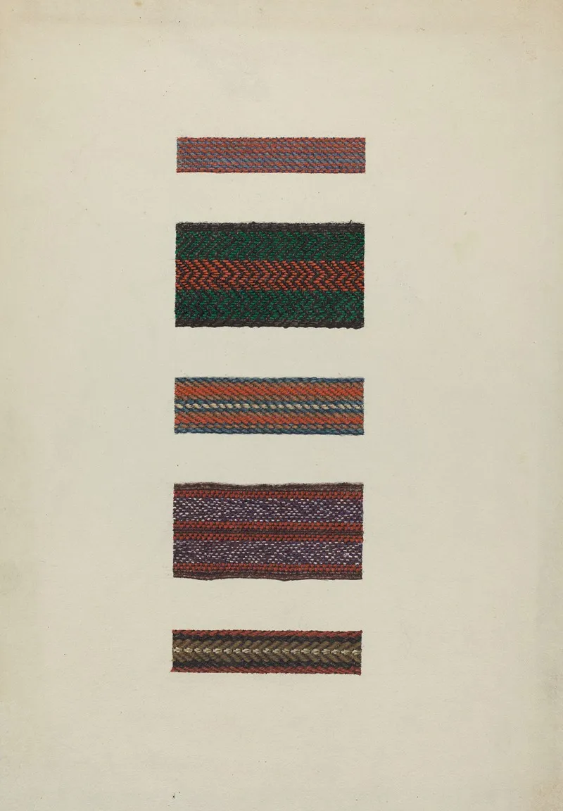 Shaker Rug Bindings by Ingrid Selmer-Larsen - Canvas Print