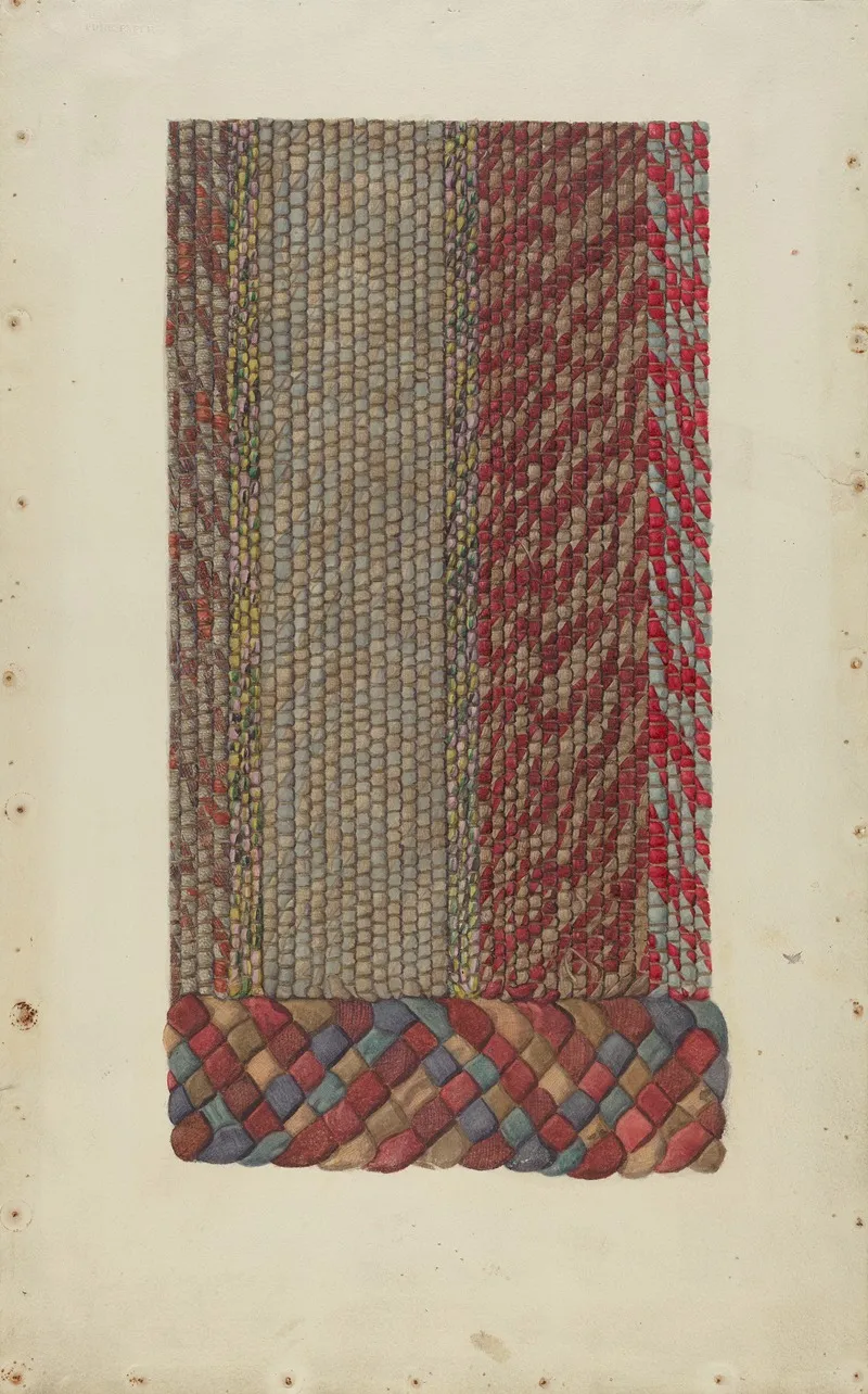 Shaker Rug by Alice Stearns - Canvas Print