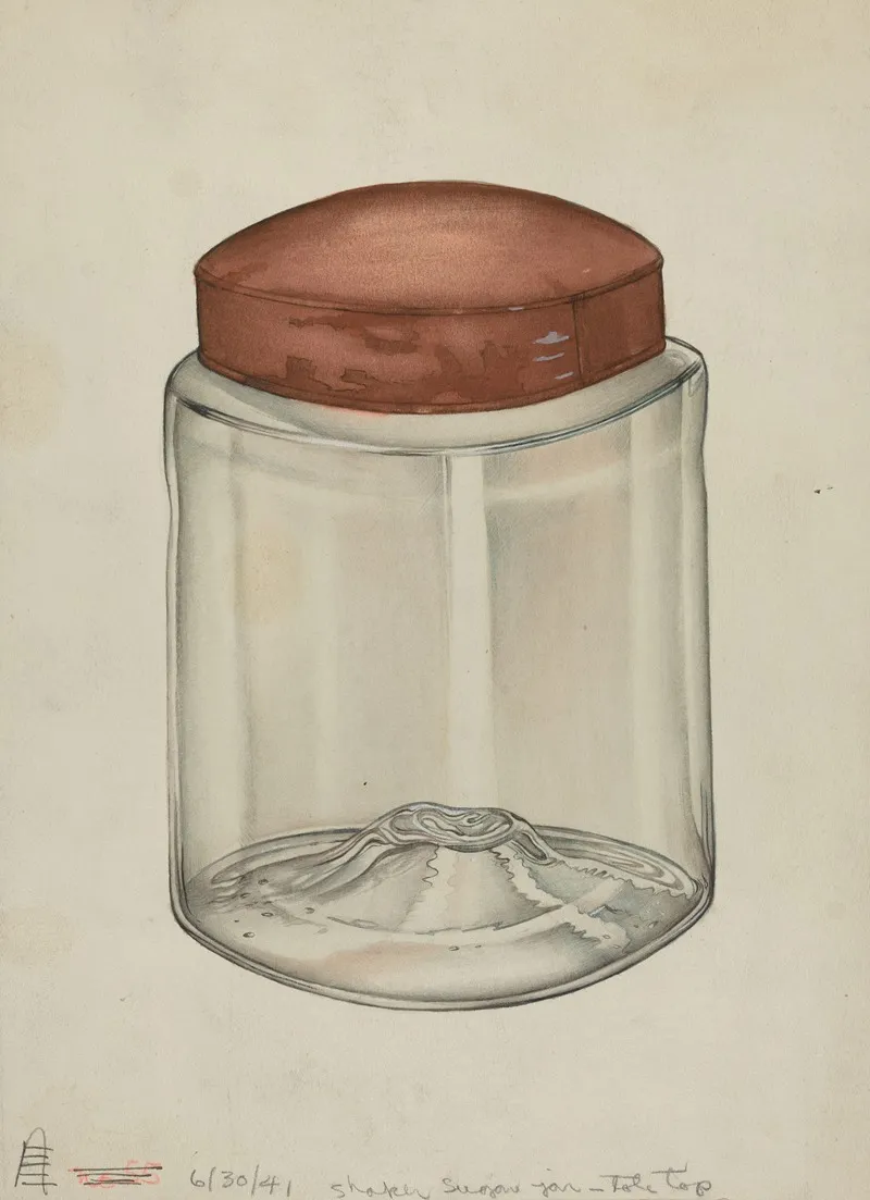 Shaker Sugar Jar 2 by Charles Goodwin - Canvas Print