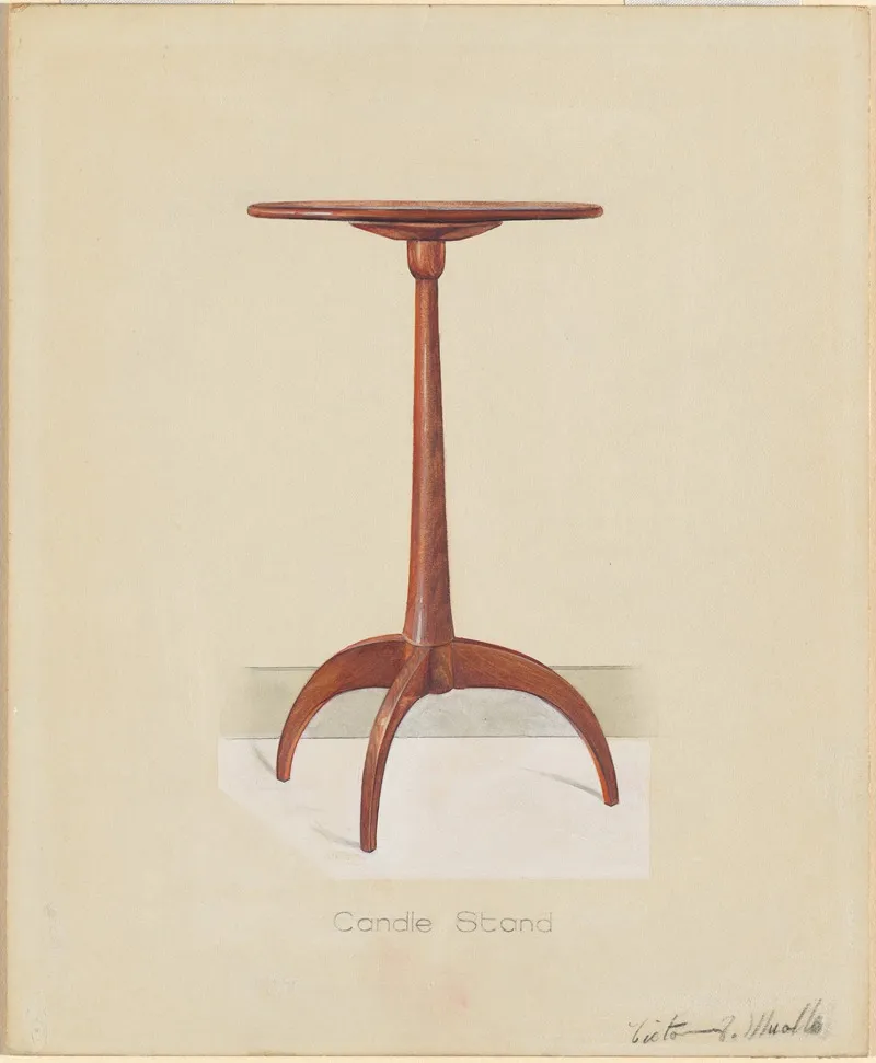 Shaker Table 6 by Victor F. Muollo - Canvas Print