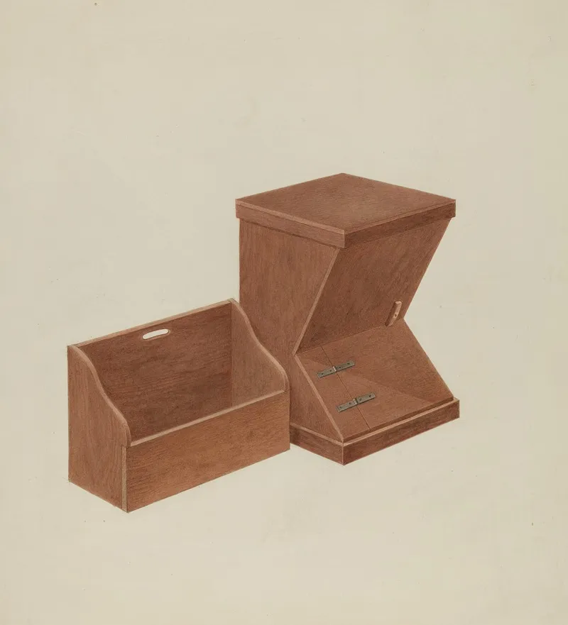 Shaker Wood Box by Alois E. Ulrich - Canvas Print