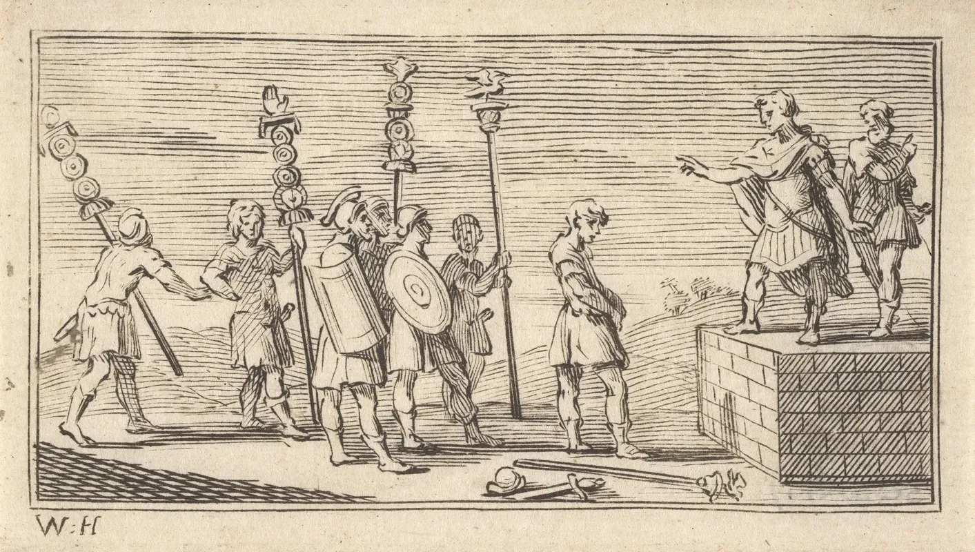 Shameful Discharge by William Hogarth - Canvas Print