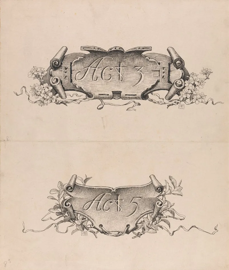 She Stoops To Conquer Act 3 Act 5 by Alfred Parsons - Canvas Print