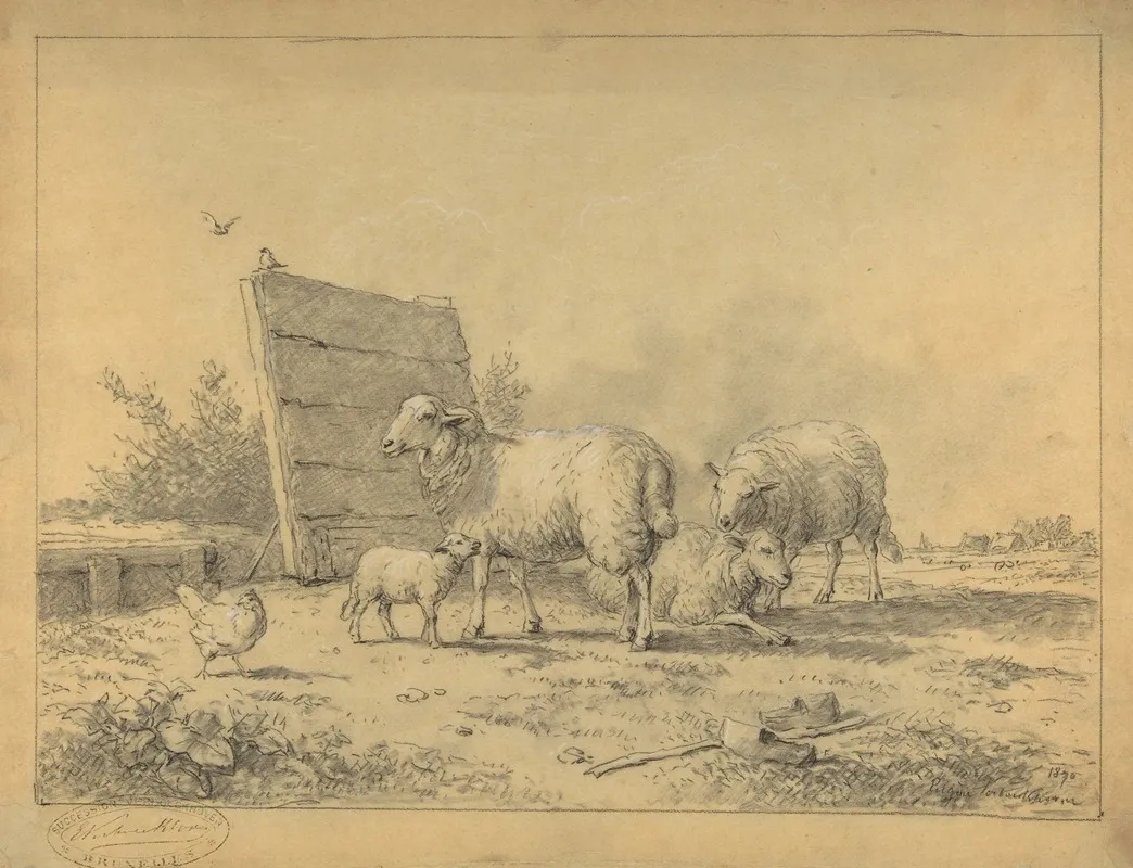 Sheep In A Landscape 3