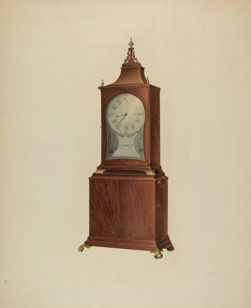 Shelf Clock 16 by James Fisher - Canvas Print