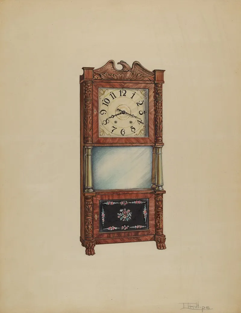 Shelf Clock 17 by Lawrence Phillips - Canvas Print